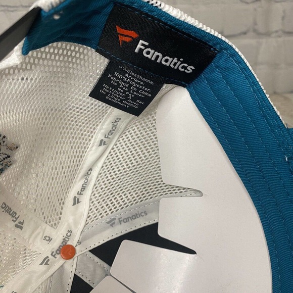 Fanatics San Jose Sharks SJS Branded Mesh Trucker Hat Snapback Womens NHL New - Picture 9 of 10